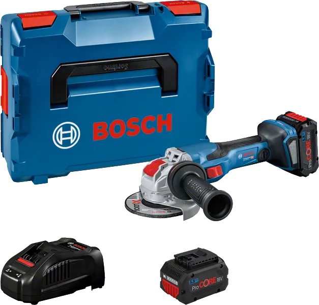 Bosch GWX 18V-15 C akuga nurklihvija komplekt.