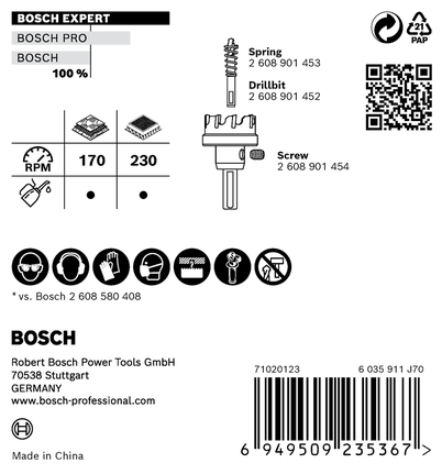 Bosch EXPERT lehtmetalli augusaag 70 mm.