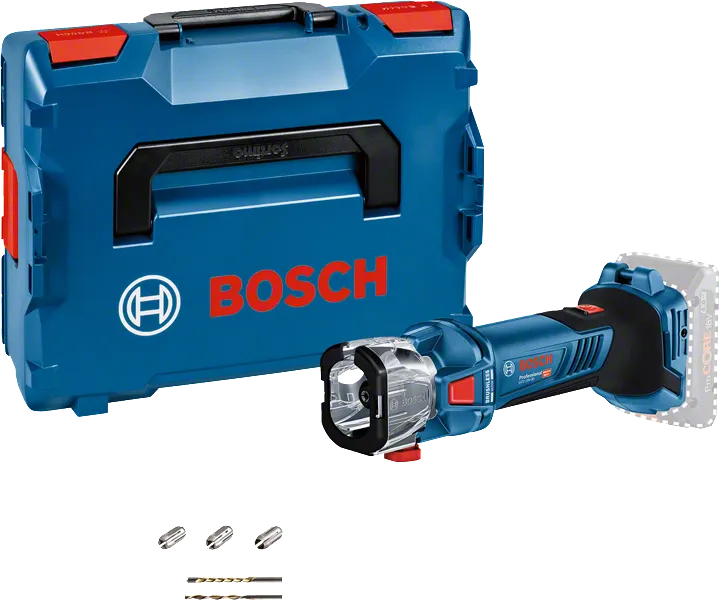 Bosch GCU 18V-30 akuga lõikeketas koos kohvriga.
