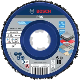 Bosch PRO N377 puhastusketas 125 mm X-Lock mitme materjali jaoks.