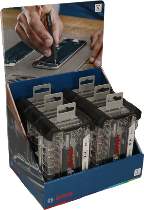 Bosch täppiskruvikeeraja bittide komplekt, väljapanek, 6x42 tk.