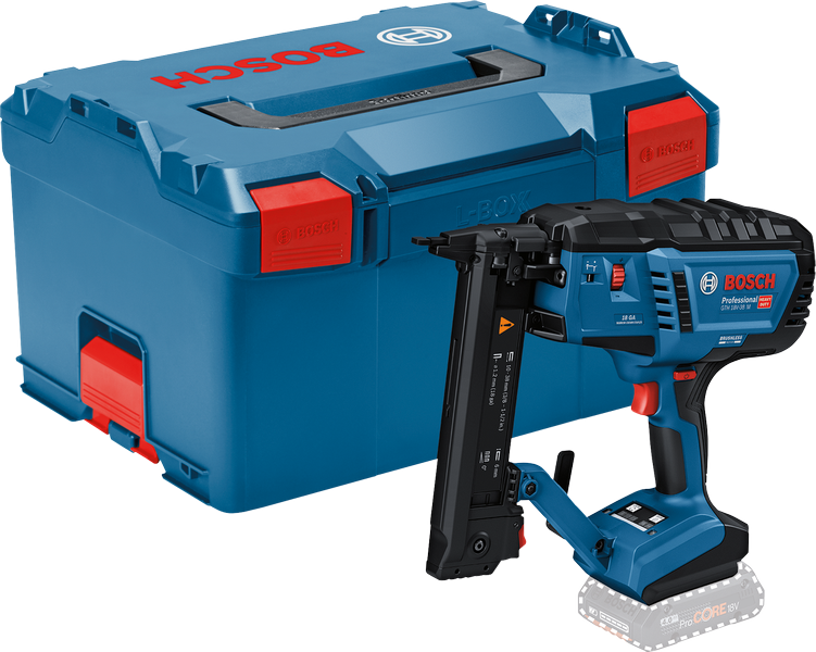 Bosch GTH 18V-38 akuga naelapüss koos kandekotiga.