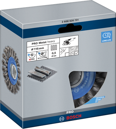 Bosch PRO Metal raske X-Lock traatketas 115×0,5 mm.