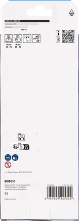 Bosch EXPERT iselõikuva kiirlabidaga puuriterade komplekti pakend.
