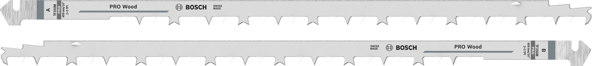 Bosch PRO Wood TF350M tandem-saelehtede komplekt, 408 mm.