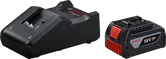 Bosch 18V 4.0Ah stardikomplekt koos laadija ja akuga.