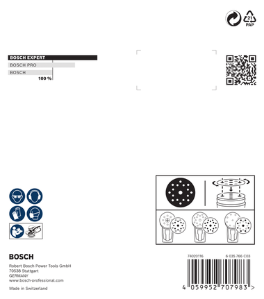 Bosch EXPERT O780 fooliumiga lihvimisketas 125 mm G80.