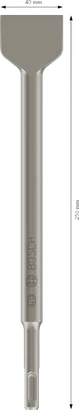Bosch PRO SDS plus-4C labidaspeitel 40 x 250 mm.