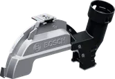 Bosch GDE 180-CG tolmuimeja kaitse suurele nurklihvijale.