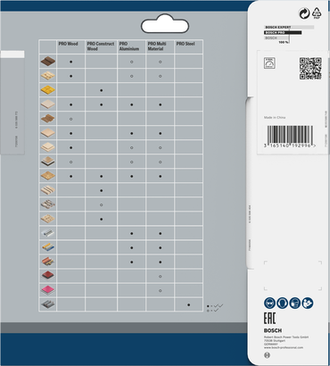 Bosch PRO Multi Material ringsae tera 190 x 2,4 x 30 mm.