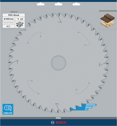 Bosch PRO Wood 450 mm ringsae tera.