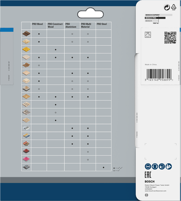 Bosch PRO alumiiniumist ringsae tera 184 x 2 x 20 mm.