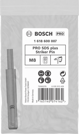 Bosch PRO SDS plus vastuspolt M8 6×80×20 mm.