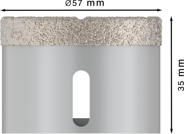 Bosch PRO keraamiline kuivkroonfrees 57x35 mm X-Lock.
