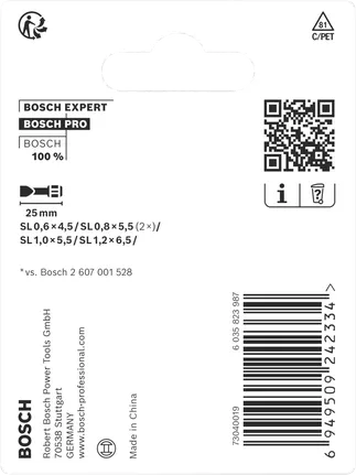 Bosch PRO SL löökkruvikeerajad 25 mm 5 tk.