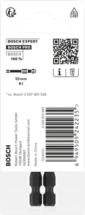 Bosch PRO Robertson R1 55mm bitid 2 tk.