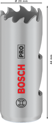 Bosch PRO universaalsete materjalide augusaag 20 mm, keermestatud.