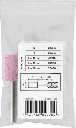 Bosch PRO terasest kinnituspunktide komplekt 20×25 mm G60 silindriline.