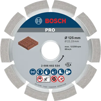 Bosch PRO mördi teemantketas 125 mm müüritise lõikamiseks.