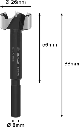 Bosch EXPERT puidupuur 26 mm täpseks puidupuurimiseks.