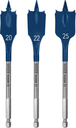 Bosch EXPERT iselõikuva kiirlabidaga puuriterade komplekt 20/22/25 mm.