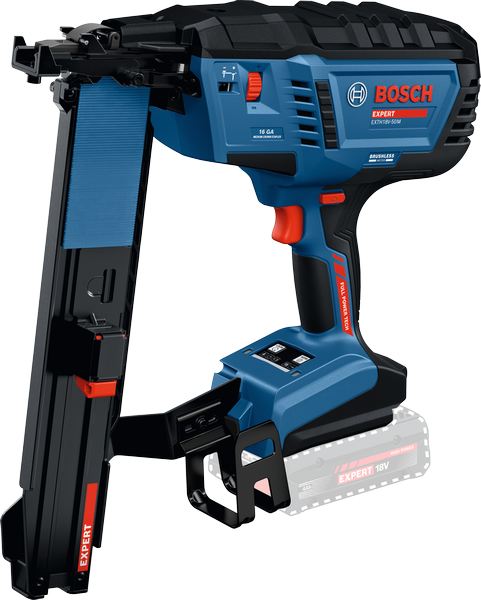 Bosch EXTH18V-50M akuga keskmise suurusega krooniga klammerdaja.