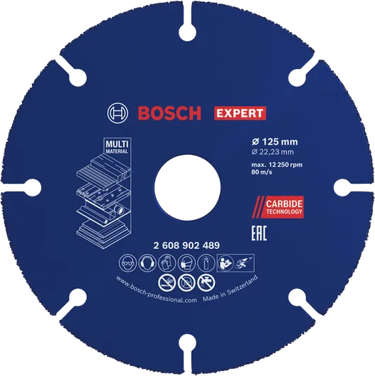 Bosch EXPERT universaalne karbiidist lõikeketas 125 mm.