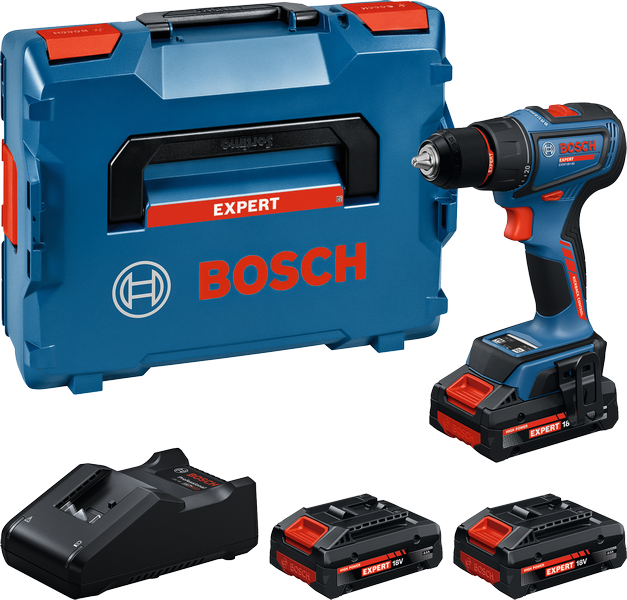 Bosch akuga puurikomplekt kolme 18 V akuga.