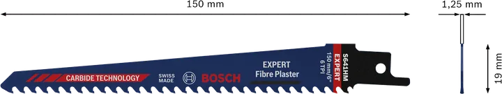 Bosch EXPERT kiudkipskrohvi S 641 HM edasi-tagasi liikuv saeleht.