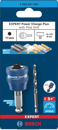Bosch EXPERT Power Change Plus koos juhtpuuriga.