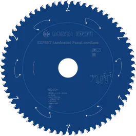 Bosch EXPERT lamineeritud paneelide akutoitel ringsae tera, läbimõõt 210 mm.