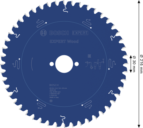 Bosch EXPERT puidu ringsae tera 216mm T48.