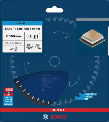 Bosch Expert lamineeritud paneelide ringsae tera 160 mm.