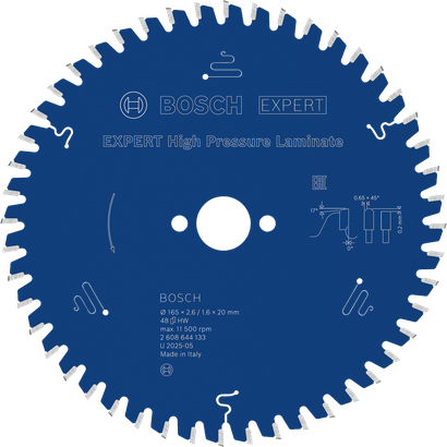 Bosch EXPERT kõrgsurve-laminaadi ringsae tera.