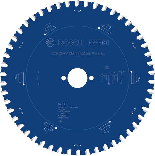 Bosch EXPERT sandwich-paneelide ringsae tera, 235 mm.