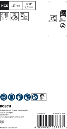 Bosch EXPERT Wood kahepoolselt puhas T308BO tikksae terade pakk.