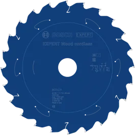 Bosch EXPERT Wood akutoitel töötav 216 mm T24 ringsaeleht.