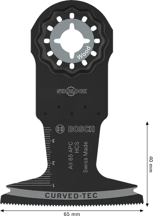 Bosch puidulõikeketas AII 65 APC Starlock 65x40mm.