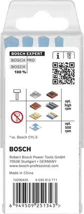 Bosch EXPERT HEX-9 universaalsete ehituspuuride komplekt 5 tk.