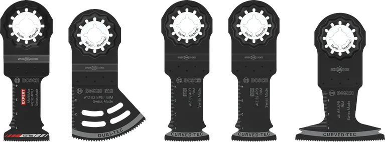 Bosch elektriku ja kipsplaadi komplekt 5-osaline multitööriistaga lõikamiseks.