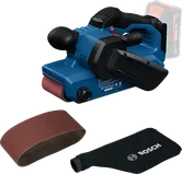 Bosch GBS18V-75 akuga lintlihvija tolmukotiga.