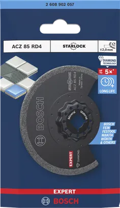 Bosch EXPERT ACZ 85 RD4 teemantmördi segmendi tera, 85 mm.
