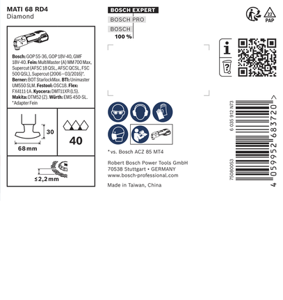 Bosch EXPERT MATI 68 RD4 teemantnurgatera, 68 mm.