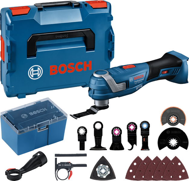 Bosch GOP 18V-34 akuga multitööriista komplekt.
