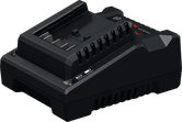 Bosch GAL 18V-40 akulaadija olekuindikaatoriga.