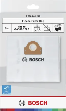 Bosch fliisist filtrikott GAS12-25LS tolmuimejale, 10-liitrine.