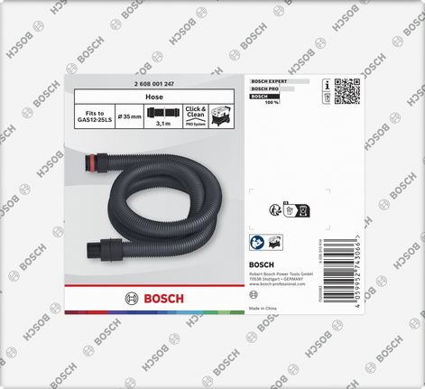 Bosch imemisvoolik Ø35 mm 3,1 m GAS12-25LS jaoks.