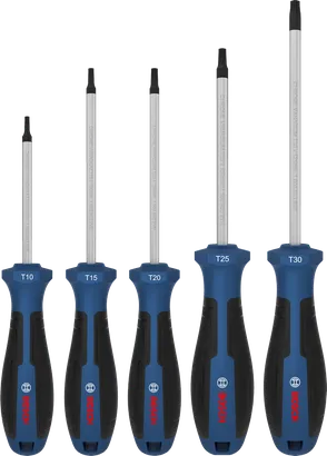 Torx-kruvikeerajate komplekt, 5 tk