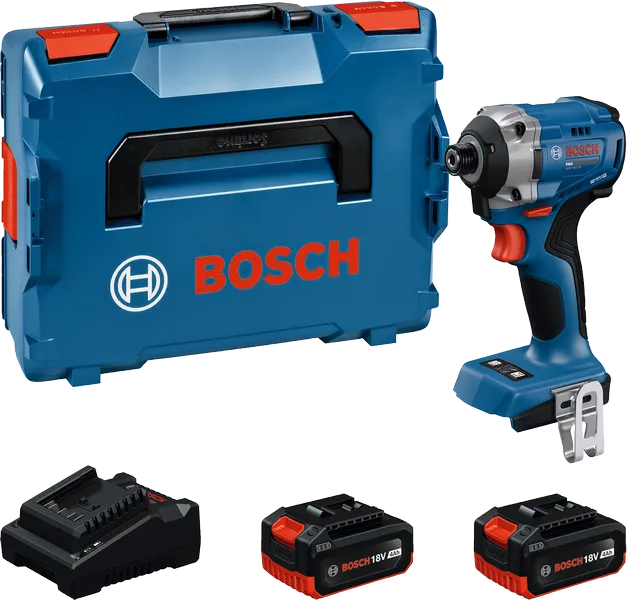 Bosch GDR 18V-215 akuga löökkruvikeeraja komplekt.