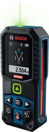 Bosch EXLM100-39CG laserkaugusmõõtja digitaalse ekraaniga.